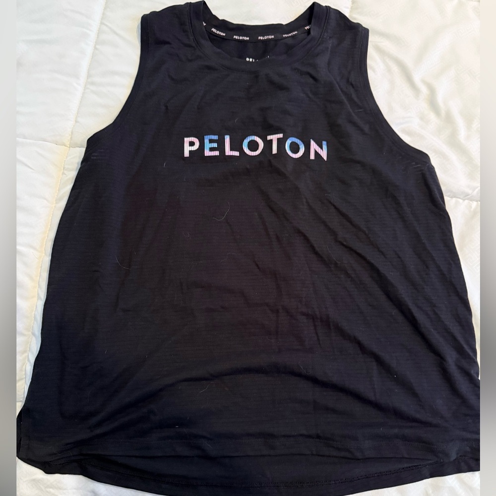 Peloton Black Athletic Tank Top